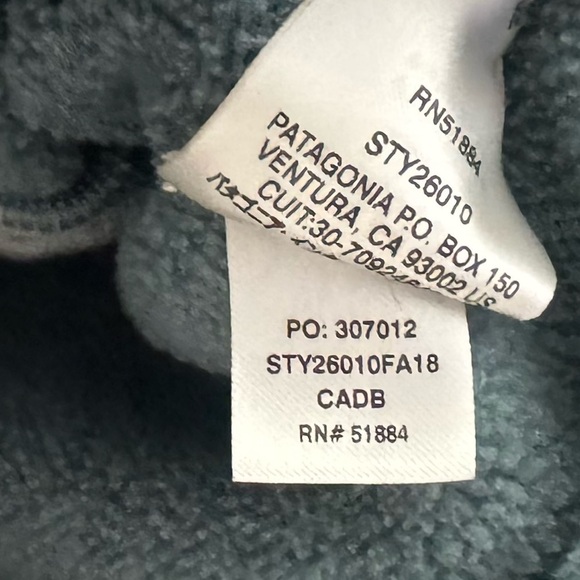 Patagonia Better Sweater Small Teal Pullover Lightweight Outdoor Hiking Camping - Picture 10 of 13